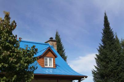 Un toit typique des habitations de St Sauveur